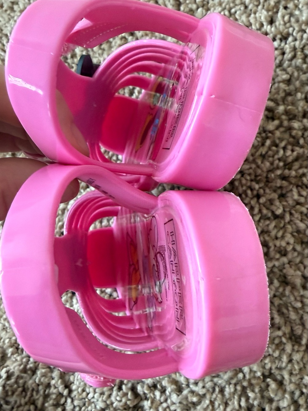 Disney Minnie Mouse & Daisy Duck Pink Jelly Sandals Girls Size 11 - Picture 4 of 10